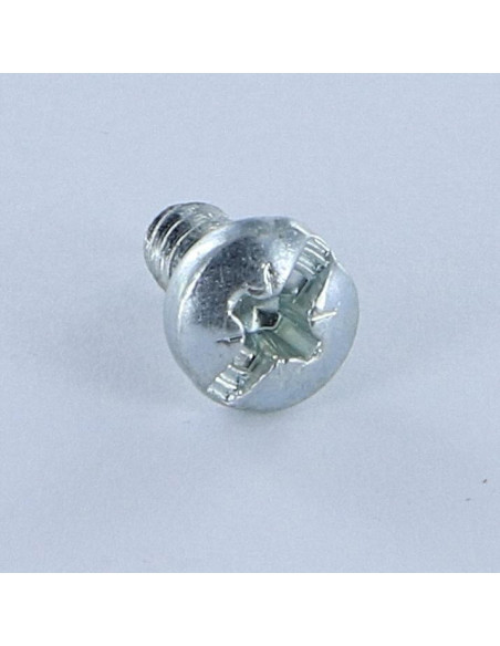 1 x Vis tôle tête cylindrique bombée large POZI et fendu 4.8X13 Acier zingué