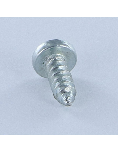 1 x Vis tôle tête cylindrique bombée large POZI et fendu 4.8X13 Acier zingué