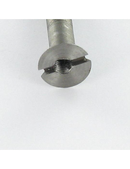 1 x Vis métaux Percée et taraudée M5X30 Filetée sur 18 M3.5 Pas de 60 Acier brut
