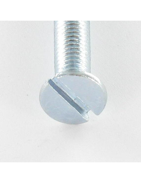 1 x Vis métaux Tête fraisée Fendue M12X45 Acier zingué