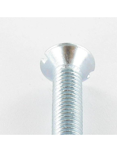 1 x Vis métaux Tête fraisée Fendue M12X45 Acier zingué