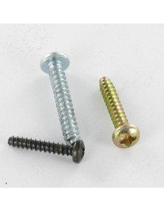 Vis tôle tête cylindrique bombée large Pozi 3.5X19 Acier...
