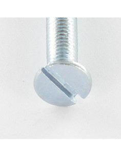 Vis métaux Tête fraisée Fendue M8X80 Acier zingué 2