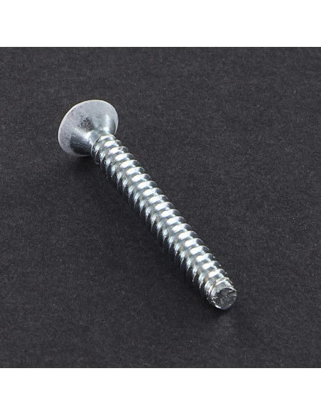 1 x Vis tôle Tête fraisée Pozi 3.5X32 Acier zingué ZG Laqué blanc RAL9016 blanc signalisation Sans pointe