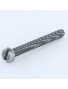 Vis métaux Tête cylindrique TC Fendue M5X45 Acier zingué...