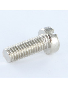 Vis métaux Tête cylindrique TC Fendue M6X16 Acier nickelé 2