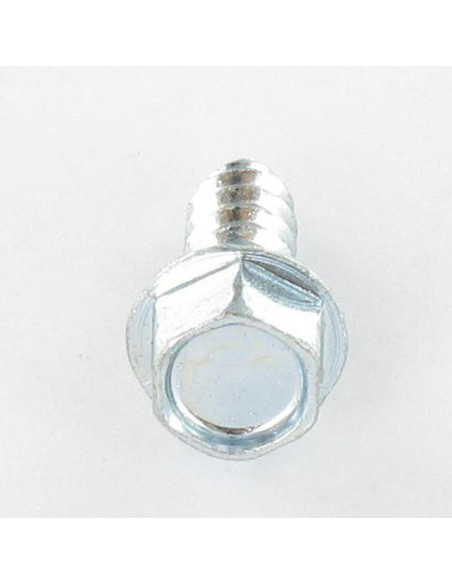 1 x Vis tôle Tête hexagonale TH Embase collerette 3.5X9.5 Acier zingué
