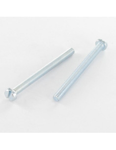 Vis métaux Tête cylindrique TC Fendue M8X10 Acier zingué