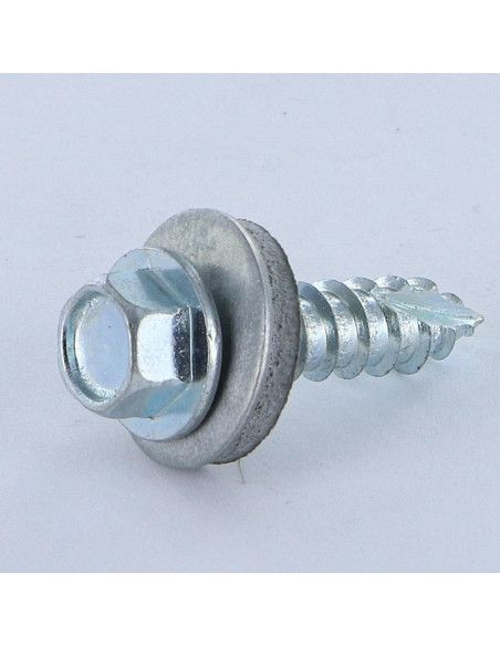 1 x Vis tôle TH/RD. VUL 6.3X25 Acier zingué Pointe antifendage type 17
