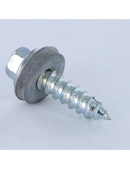 1 x Vis tôle TH/RD. VUL 6.3X25 Acier zingué Pointe antifendage type 17