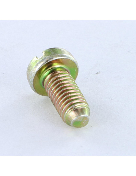 1 x Vis métaux Tête cylindrique large TCL Fendue M5X12 B.P. Bichromaté