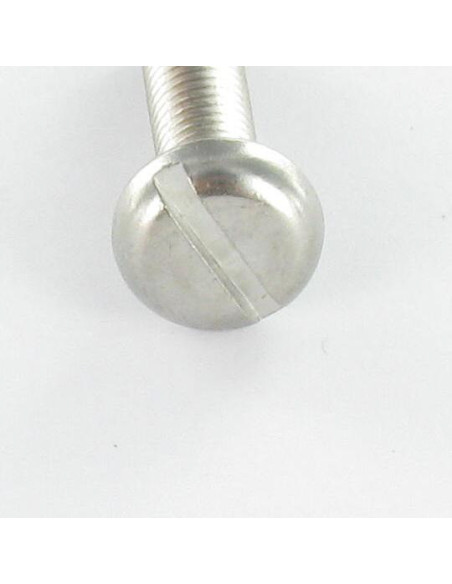 1 x Vis métaux Tête cylindrique large TCL Fendue M6X16 Acier chrome