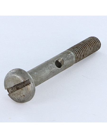 1 x Vis métaux Tête cylindrique large TCL Fendue M8X60 Percée 3.8 Acier brut