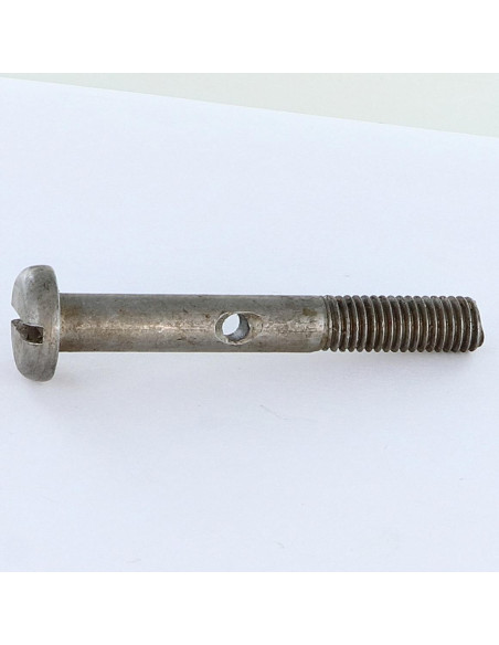 1 x Vis métaux Tête cylindrique large TCL Fendue M8X60 Percée 3.8 Acier brut