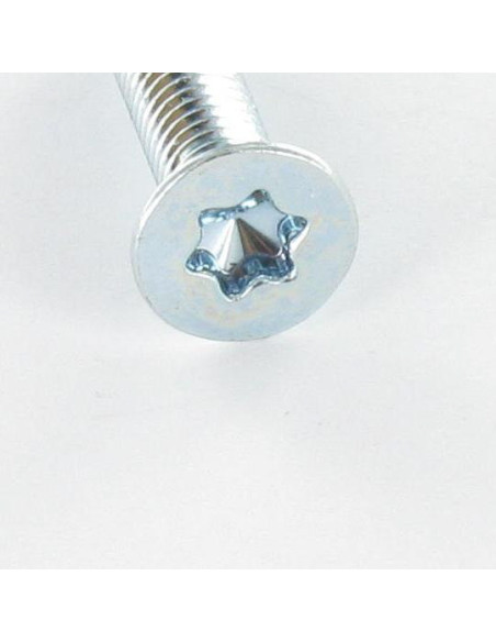1 x Vis métaux Tête fraisée TORX T10 M3X16 Classe 10.9 Acier zingué microvis