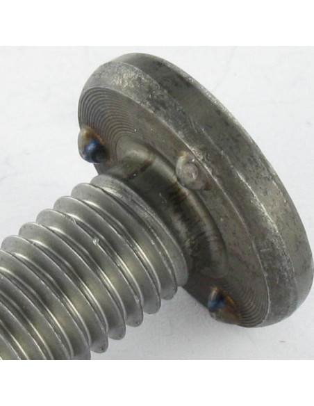 1 x Vis à souder M6X25 3 PICOTS Acier zingué