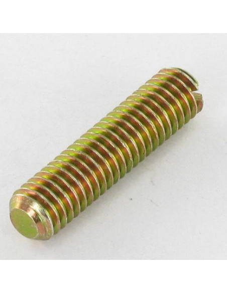 1 x Vis métaux Sans tête Fendue M10X40 Bout plat Bichromaté