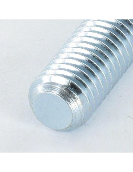 1 x Vis métaux Sans tête Fendue M8X120 Bout plat Acier zingué