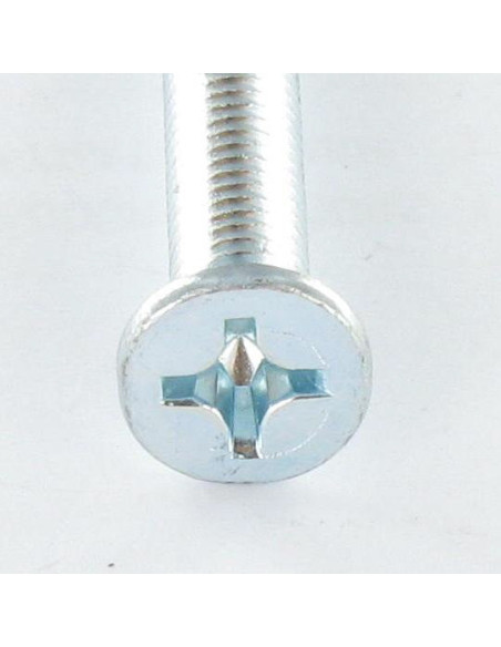 1 x Vis métaux Tête fraisée Phillips n° 3 M6X70 Acier zingué