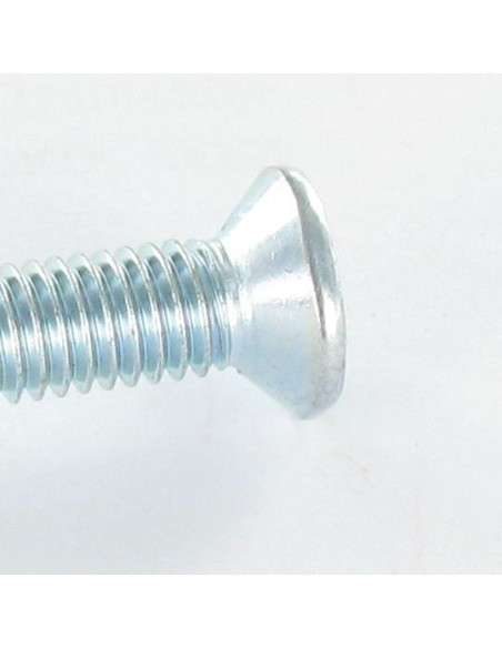 1 x Vis métaux Tête fraisée Phillips n° 3 M6X16 Acier zingué