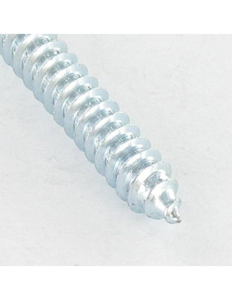 1 x Vis tôle tête cylindrique bombée large Carré 5.5X50 Acier zingué Empreinte carré 3