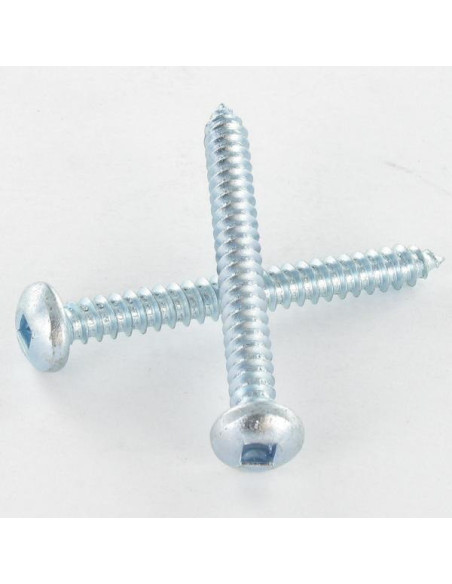 1 x Vis tôle tête cylindrique bombée large Carré 4.2X70 Acier zingué Empreinte carré 2