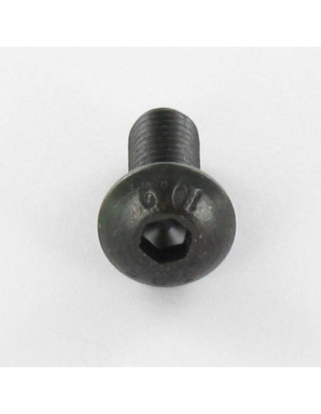 1 x Vis métaux BHC (Tête Bombée Hexagonal creux) M5X8 Filetage total Classe 10.9 Clé de 3 HC3 Acier brut