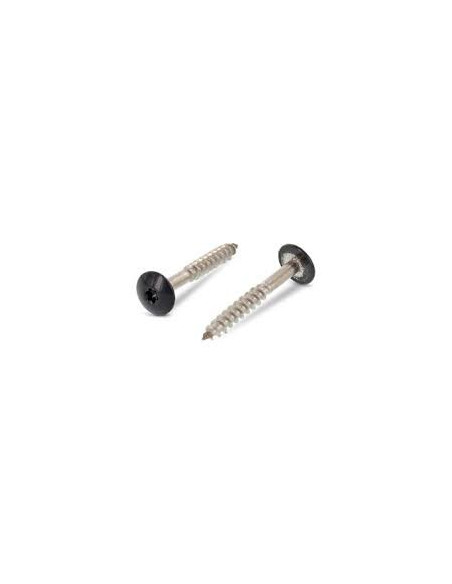 1 x Vis de facade TORX T20 4.8X32 Diamètre de tête: 12.3 Inox A2 RAL7016 gris anthracite