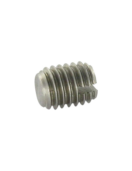 1 x Vis métaux Sans tête Fendue Bout téton Plate M1.6X4 Inox A2 microvis