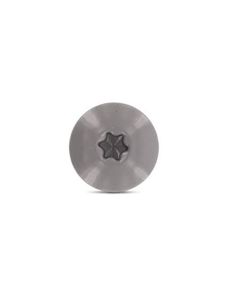 1 x Vis de facade TORX T20 4.8X38 Diamètre de tête: 12.3 Inox A2 RAL7037