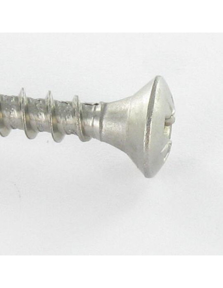 1 x VBA Vis bois agglo Inox A2 Tête fraisée bombée TFB Pozi 4X25