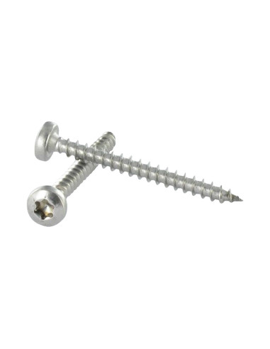 1 x VBA Vis bois agglo Inox A2 Tête ronde TR...