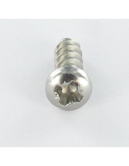 1 x Vis pvc Tête cylindrique bombée TCB Pozi 3.5X10 Filet 30 Degrès Inox A2