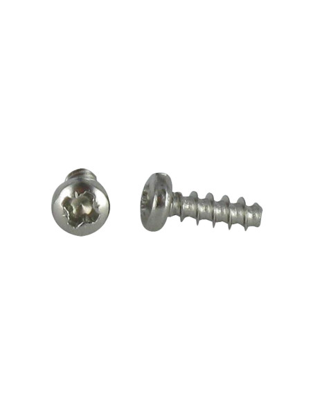 1 x Vis pvc Tête cylindrique bombée TCB Pozi 4X12 Filet 30 Degrès Inox A2