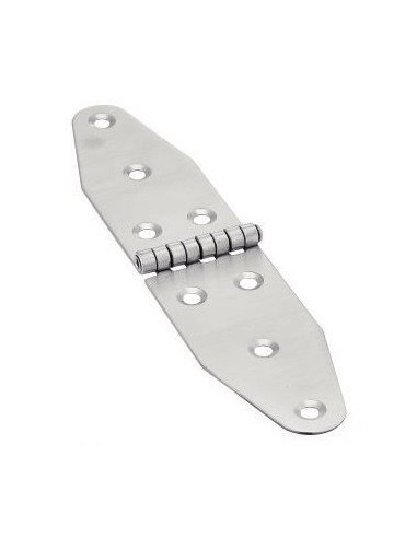 1 x Charnière Double Ovale 8 trous Inox A2...
