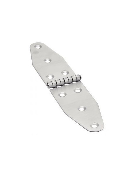 1 x Charnière Double Ovale 8 trous Inox A2 185X92.5