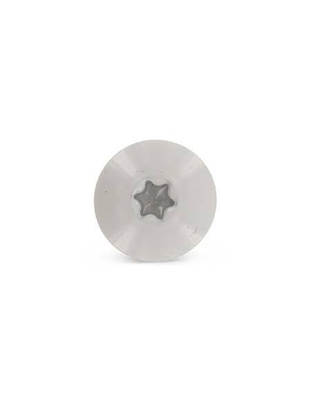 1 x Vis de facade TORX T20 4.8X38 Diamètre de tête: 12.3 Inox A2 RAL7038