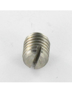 Vis métaux Sans tête Fendue Bout téton Plate M5X25 Inox A2 2