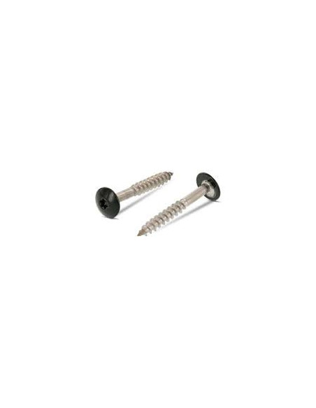1 x Vis de facade TORX T20 4.8X32 Diamètre de tête: 12.3 Inox A2 RAL6009 vert sapin