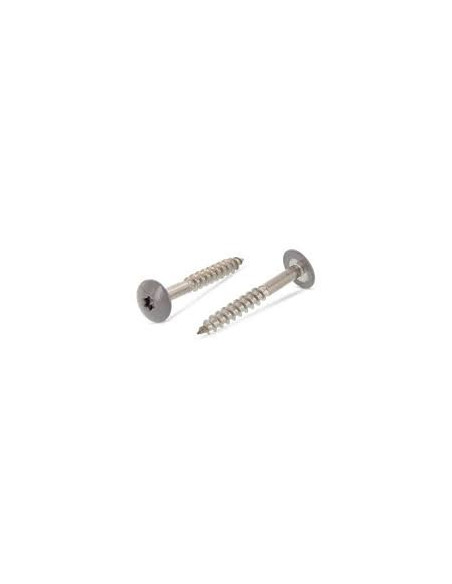1 x Vis de facade TORX T20 5.5X32 Diamètre de tête: 12.3 Inox A2 RAL7037