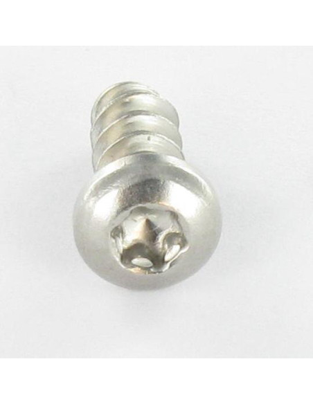 1 x Vis pvc tête cylindrique bombée large 5X12 TORX T20 Inox A2 Diamètre de tête: 9.5