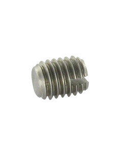 Vis métaux Sans tête Fendue Bout téton Plate M8X45 Inox A2