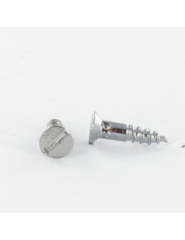 1 x Vis bois Acier chrome Tête fraisée Fendue 6X40