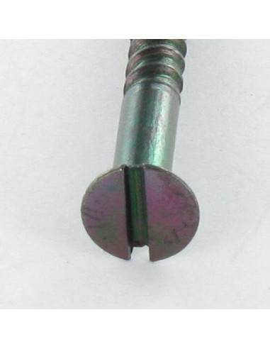1 x Vis bois Tête fraisée Fendue 3X16 Acier...