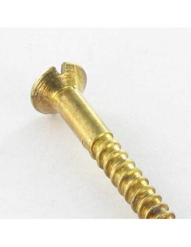 1 x Vis bois Tête fraisée Fendue 3.5X30 Acier...