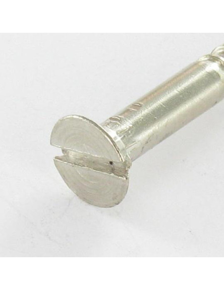 1 x Vis bois Tête fraisée Fendue 5X35 Acier chrome