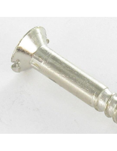 1 x Vis bois Tête fraisée Fendue 5X35 Acier chrome