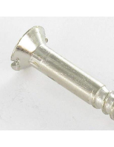 1 x Vis bois Tête fraisée Fendue 5X35 Acier chrome