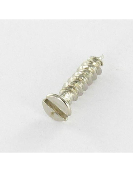 1 x VBA Vis bois agglo Tête fraisée Fendue 3.2X14 Diamètre de tête: 4.7 Acier nickelé