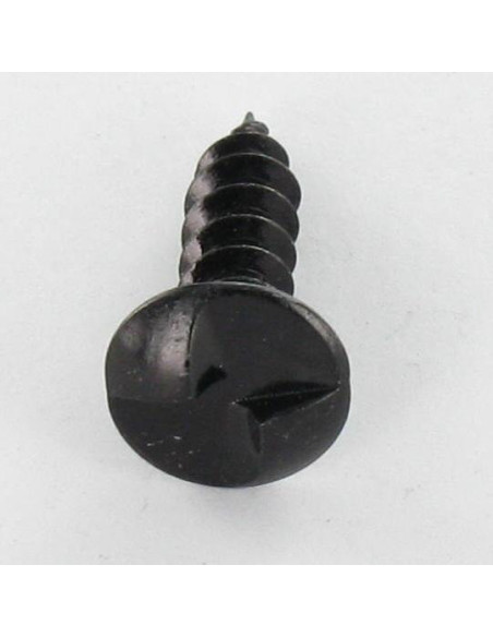 1 x Vis bois Inviolable One way Tête cylindrique large TCL 5X20 Acier zingué noir